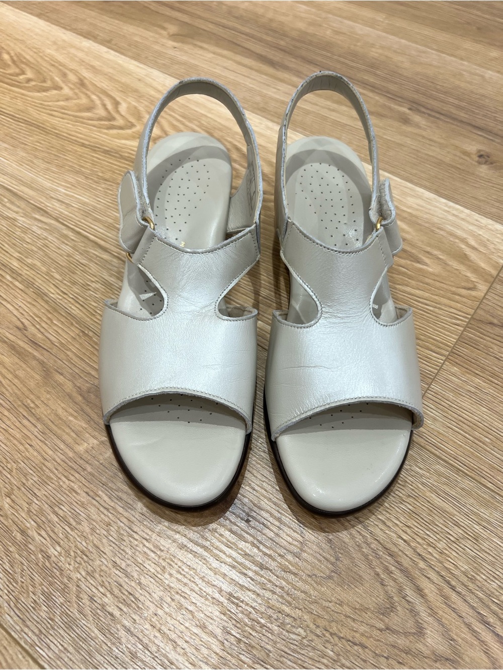 SAS Tripad Comfort Dress Wedge Sandals    Sling Back Strap Womens 8.5N Bone